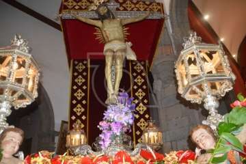Oficios religiosos del mediodía y procesión del Santo Cristo de Telde (Foto TA)